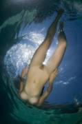 Swimming naked in the deep blue sea