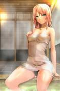 Sakura in the Bathhouse