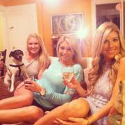 Three Blondes having a Girl's Night In