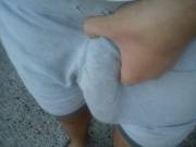 Going out commando,what would you think if you saw this semi bulge? 18