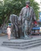 Completely Naked Next to Lenin, in Seattle