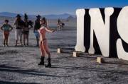 The Burning Man attracts burning hot women