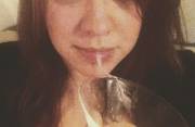 I [f]'ing ♡ a martini glass.... (SO found a tiny grainy vid/clip of this session. -interested?)