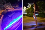 Ladies, let your glorious pussy promise heaven by letting it glow at the club: underskirt LEDs