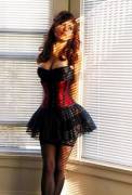 under bust corset works nice with this lingerie