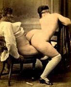Shore-leave sailor spending quality time with a curvy mademoiselle early antique porn circa 1860s France