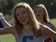 Cheerleader Sarah Chalke in 1996
