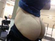 pic of my butt at the gym.. are the squats working?