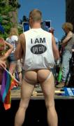 Pride parade butt