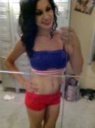 Workin 4th of July. Red, white &amp; blue