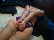 I tie my slave gf and fuck her ass.... and she obeys it.... [ovilp]