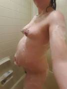 Preggo wife shower time :-)