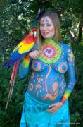 Painted Hippie - xpost r/GirlsWithBodyArt