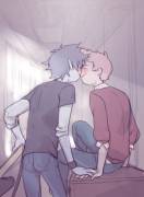 I don't know if you ship Marshall Lee and prince Gumball but they are so freakin cute omg