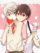 Happy Valentine's Day Weekend from Inaho and Slaine!