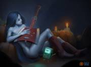 Marceline the Vampire Queen jamming out [khantian]
