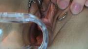 SheilaStretch: [Image Gallery] Closeup speculum &amp; peehole play with a sounding rod