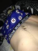 Me jackin no vid just pic I post video if enough up votes!;p In my NHL boxers!