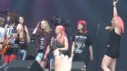 Steel Panther at Graspop - bless the guitar player for jumping