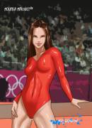 Mckayla Maroney getting overly excited at a competition by Mr Samson
