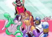 A Teen Titans Orgy (japes)