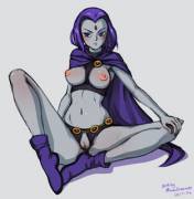Raven's nude meditation (MinaCream)