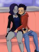 Raven and Beast Boy being horny teens