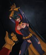 Batgirl and the Bat-nipple-clamps [HeroineAddict]