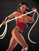 Wonder Woman with a bit of battle-damage (HeroineAddict)