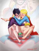 Batgirl &amp; Supergirl team up (Durtyspork)