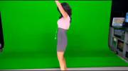 Araksya Karapetyan caught dancing on Good day LA in front of her green screen (x-post /r/NewsBabes)