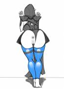 Drow from behind
