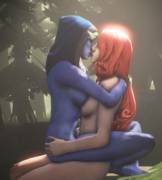 Drow and Windranger makin' out