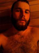 It was really hot in that sauna