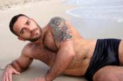 Hot dude on a beach