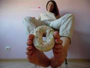 Would you eat this donut off my soles?