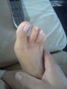 Another pic of stepmom's feet.