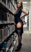 Lingerie in the library