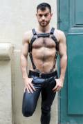 I have a weakness for cute boys in leather