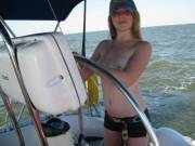 Topless captain