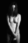 Sarah Anne by Joseph Spelman. [B/W] [Brunette] [Nude]