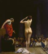 A Roman Slave Market - By Jean-Léon Gérôme (1884) [Brunette]