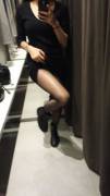 pantyhose in the dressing room ! :D [op]