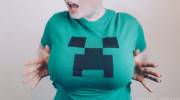 Tight Minecraft Shirt [my wife]