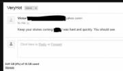 My first fan e-mail! I must be doing something right?