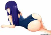 Hyuuga Hinata in a one piece swimsuit (Naruto)