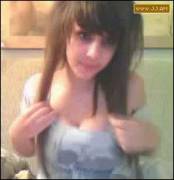 Classic GIF of girl flashing her enormous tits