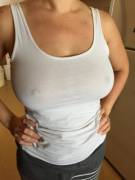 I couldn't help but share how my wife's tits looked this morning as she was doing chores