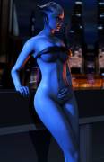 Liara nude posing on Illium - by ltr300