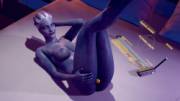 Liara with a vibrator in pussy - by Rescraft